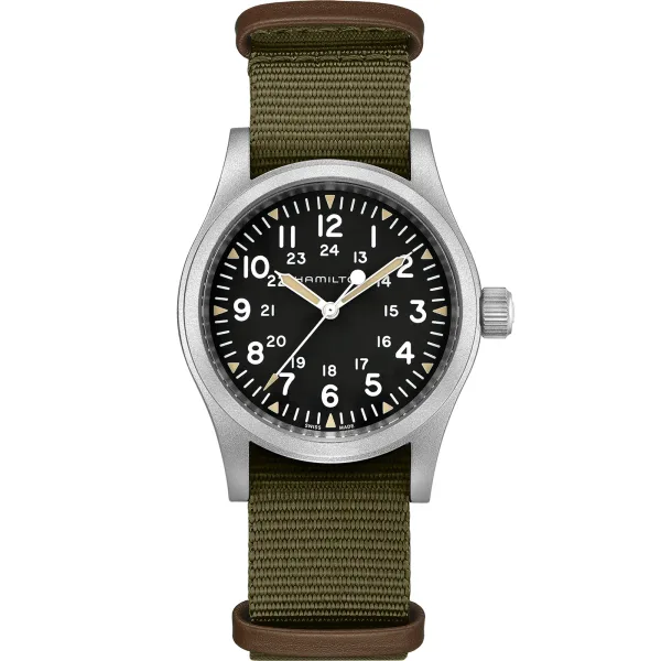 Hamilton Khaki Field Mechanical 38 mm Elle Kurmalı Kol Saati (H69439931)