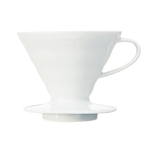 Hario V60 02 Seramik Kahve Demleme Konisi, Beyaz