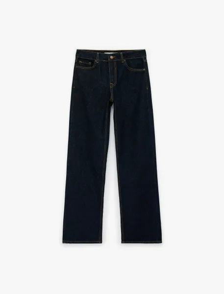 Koton Normal Bel Straight Fit Kadın Jean