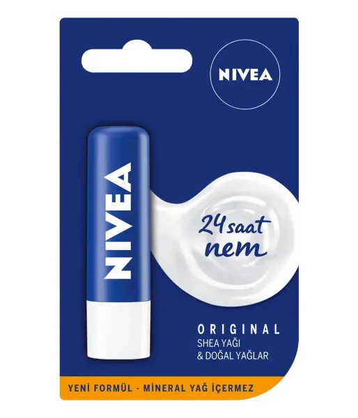 NIVEA Original Care Nemlendirici Dudak Bakım Kremi 4,8 g