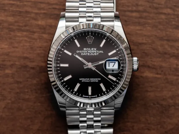 Rolex Datejust 36 Siyah Kadran, Jubilee Bilezik (126234)