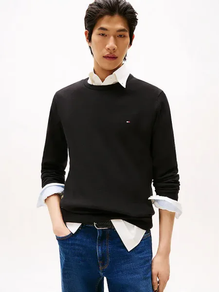 Tommy Hilfiger Core Essential Bisiklet Yaka Erkek Kazak